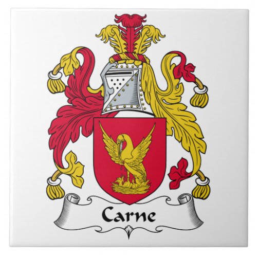 Carne Family Crest Tile