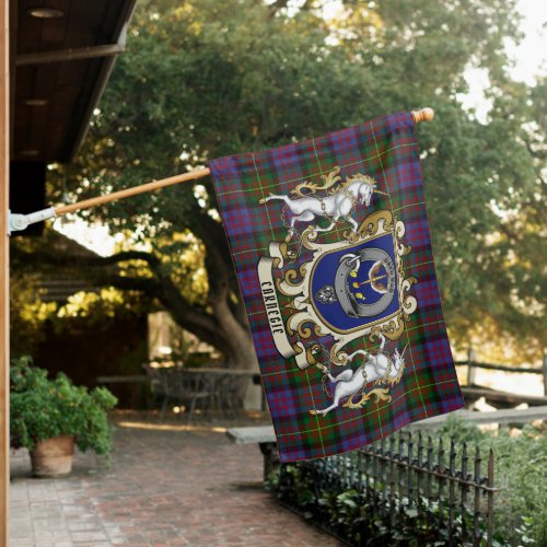 Carnegie Clan Badge  Tartan Personalized  House Flag