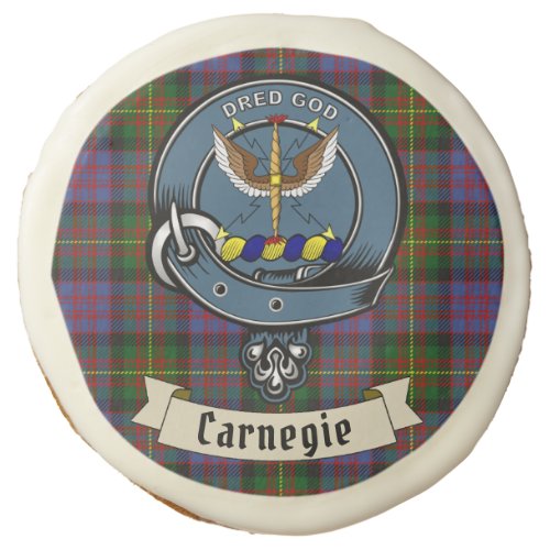 Carnegie Clan Badge  Tartan Sugar Cookie