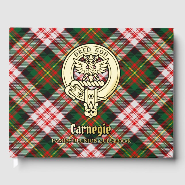 Carnegie Family Reunion Foil Guest Book (Front)