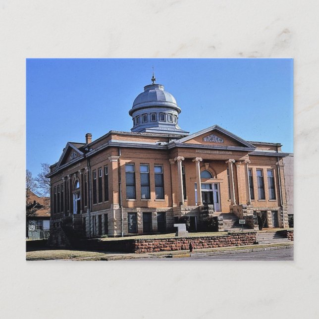 Carnegie Library, Guthrie, Oklahoma Postcard (Front)
