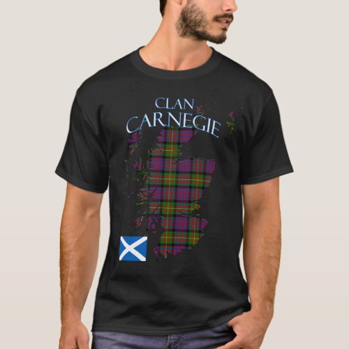 Carnegie Scottish Clan Tartan Scotland T_Shirt