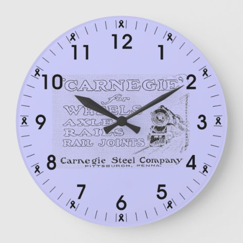 Carnegie Steel for WheelsRails and Rail Joints Large Clock