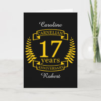 Carnelian Gemstone wedding anniversary 17 years