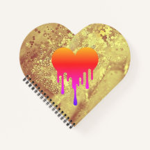 Carnet à spirales - Cœur d’or et éclats d’âme