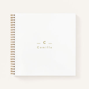 Carnet de notes Minimaliste Moderne Prénom Notebook