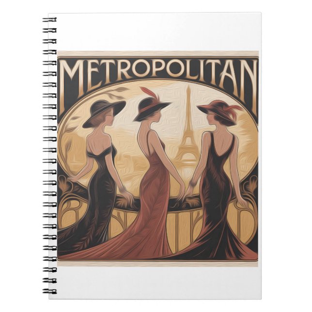 Carnet Metropolitan Art Nouveau Notebook (Front)