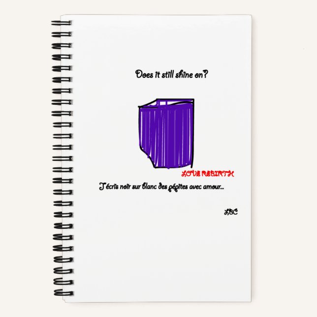 Carnet moyen spirales - motif diamand LBC Notebook (Front)