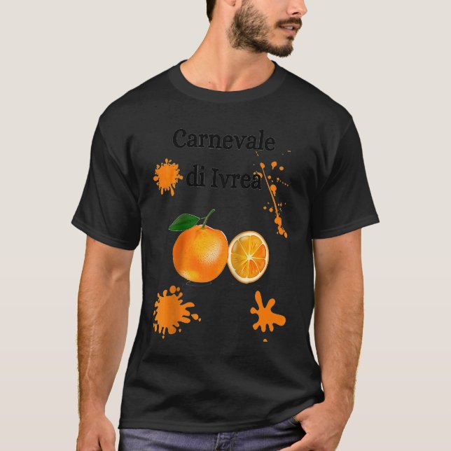 Carnevale di Ivrea Orange Festival Carnival Italy  T-Shirt (Front)