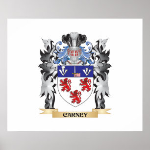 Carney Coat of Arms - Family Crest Poster