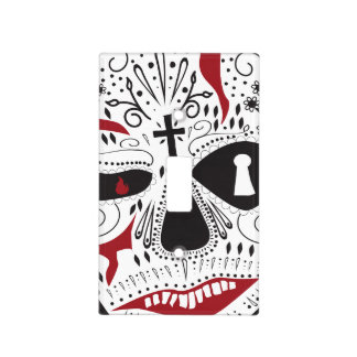 Carnie Skull Face Light Switch Cover