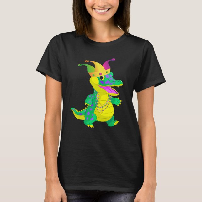 Carnival Alligator Mardi Gras 2023 Parade Party T-Shirt (Front)