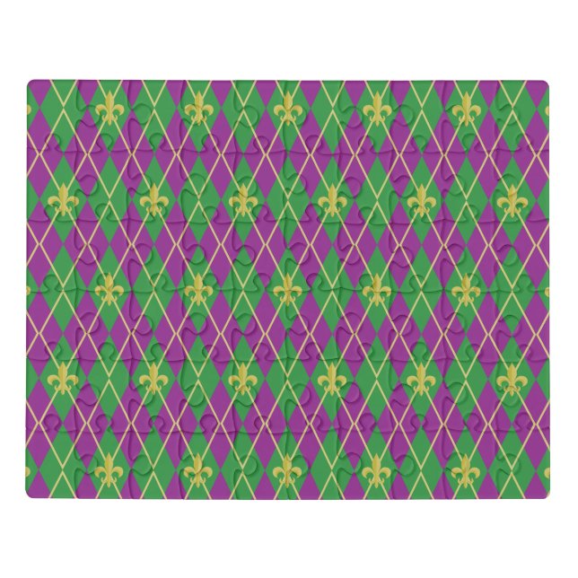 Carnival Argyle Acrylic Puzzle (Puzzle Horizontal)