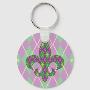 Carnival Argyle Keychain