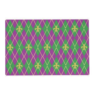 Carnival Argyle Laminated Place Mat