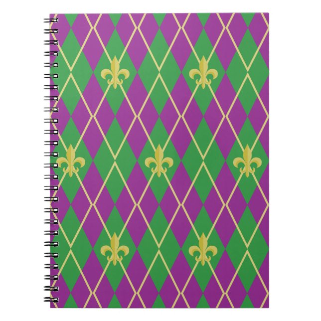 Carnival Argyle Notebook (Front)