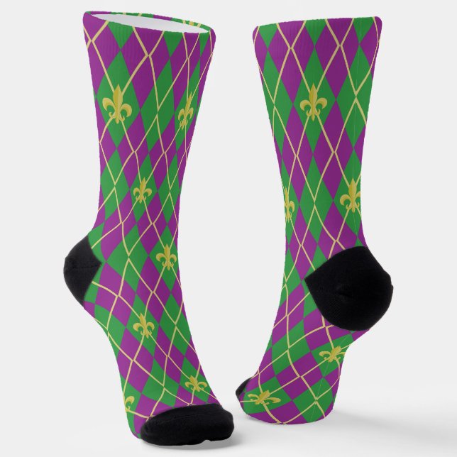 Carnival Argyle Socks (Angled)