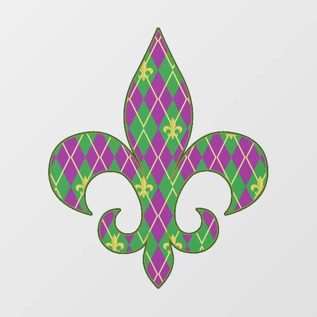 Carnival Argyle Wall Decal (Front)