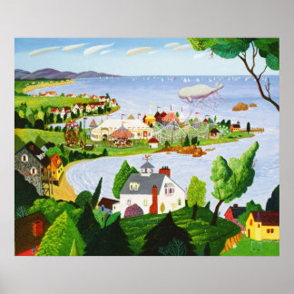 Carnival at the Beach Poster