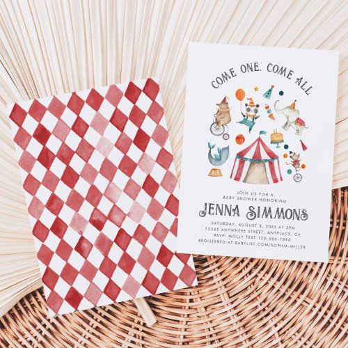Carnival Baby Shower Invitation  Circus Shower