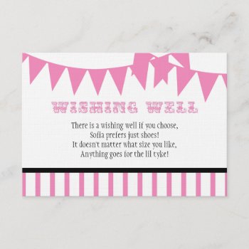 Carnival Baby Shower Wishing Well Card by Stephie421 at Zazzle