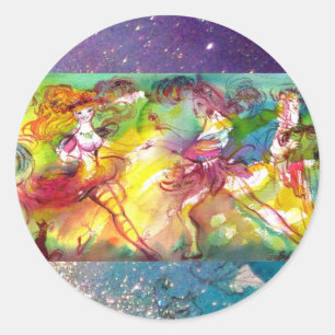 CARNIVAL BALLET / Venetian Masquerade,Dance,Music Classic Round Sticker