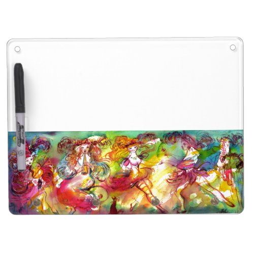 CARNIVAL BALLET  Venetian MasqueradeDanceMusic Dry Erase Board With Keychain Holder