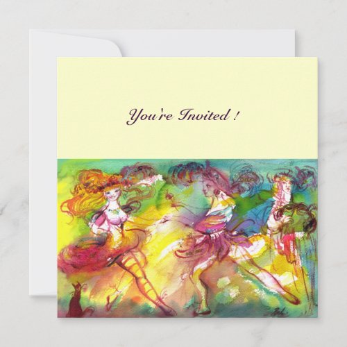 CARNIVAL BALLET  Venetian Masquerade Dance Music Invitation