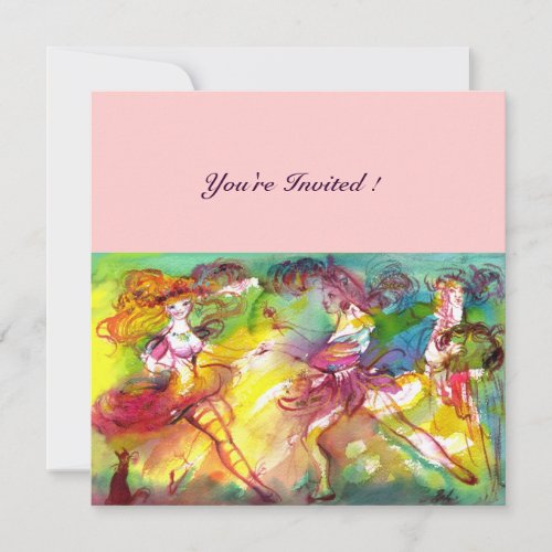 CARNIVAL BALLET  Venetian Masquerade Dance Music Invitation