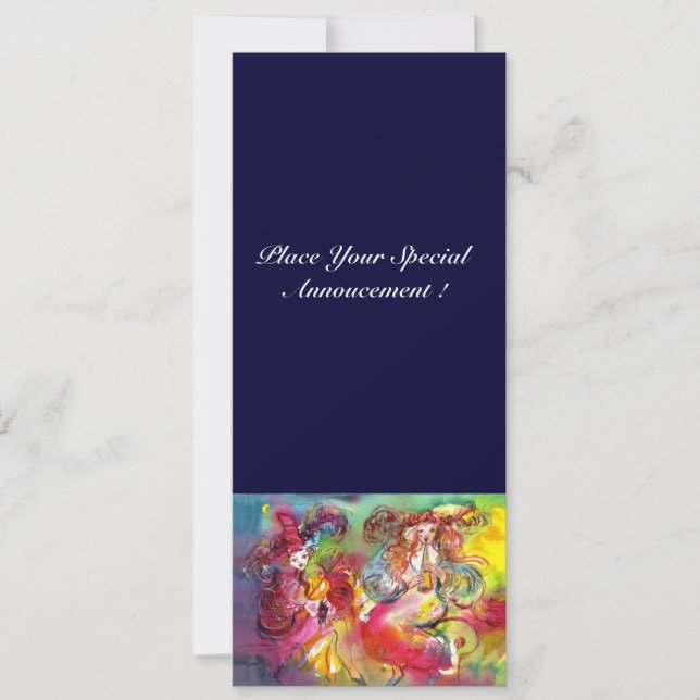 CARNIVAL BALLET / Venetian Masquerade, Dance Music Invitation (Front)