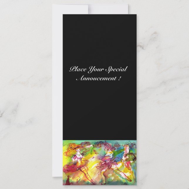 CARNIVAL BALLET / Venetian Masquerade, Dance Music Invitation (Front)
