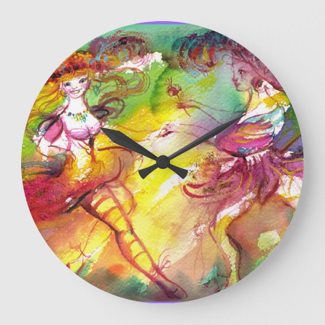 CARNIVAL BALLET / Venetian Masquerade,Dance Music Large Clock (Front)