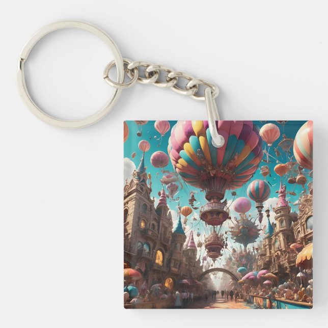 Carnival Balloon Festival  Keychain (Front)