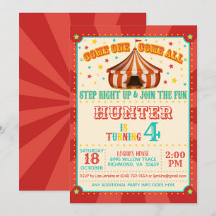Carnival Birthday Invitation