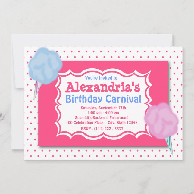 Carnival Birthday Invitation (Front)