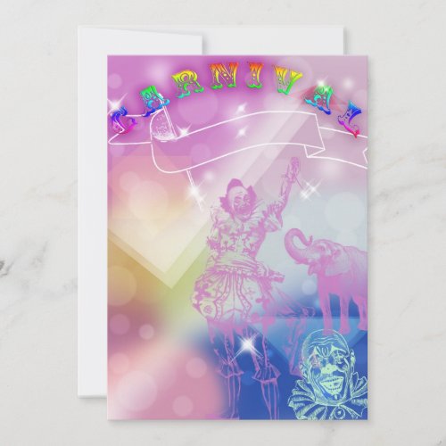 Carnival Birthday Invitation