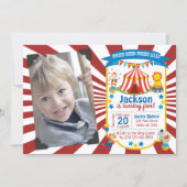 Carnival Birthday Invitation Circus Party Invite (Front)