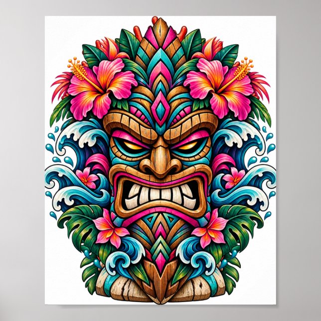 Carnival Bloom Tiki Poster (Front)