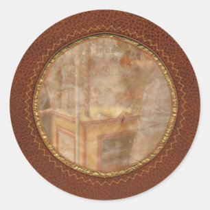 Carnival - Candy - Getting cotton candy Classic Round Sticker