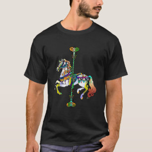 Carnival Carousel Horse Design T Shirt