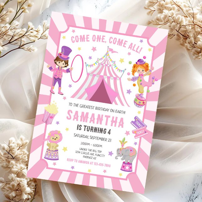 Carnival Circus Birthday Invitation (Creator Uploaded)