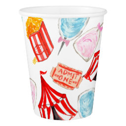 Carnival circus cute birthday paper cup | Zazzle