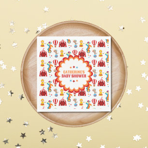 Carnival Circus Festival Baby Shower Napkins
