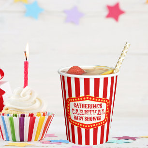 Carnival Circus Festival Baby Shower Paper Cups