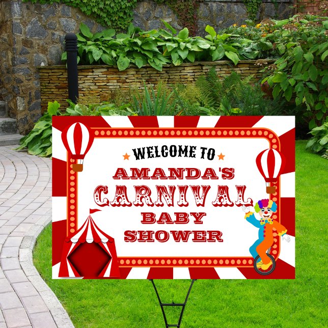 Carnival Circus Festival Baby Shower Sign (Creator Uploaded)