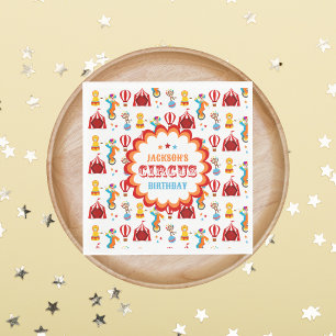 Carnival Circus Festival Kids Birthday Party Napkins