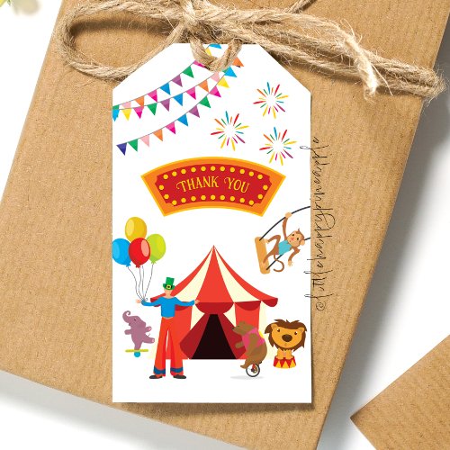 Carnival Circus Gift Tag