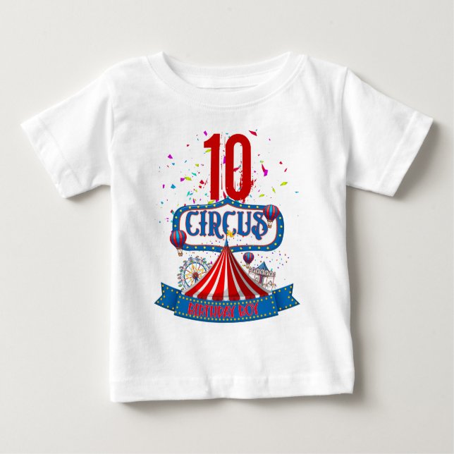 Carnival Circus Party Celebration Age 5 Matching   Baby T-Shirt (Front)