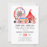Carnival Circus Show Join the Fun Kid Birthday
