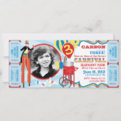 Carnival Circus Stilt Walker Birthday Invitation (Front)